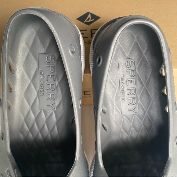 NWT Sperry A/O Float Gray Boat Shoes Size 12 MLightweight Slip-on Vent… - Picture 8 of 14